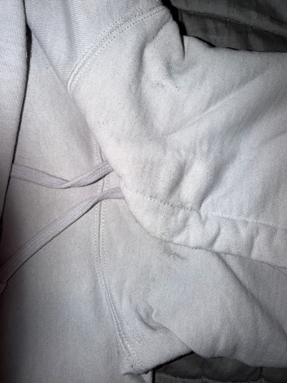 Supreme Gray Hoodie with Red Logo Panels - Picture 3 of 4